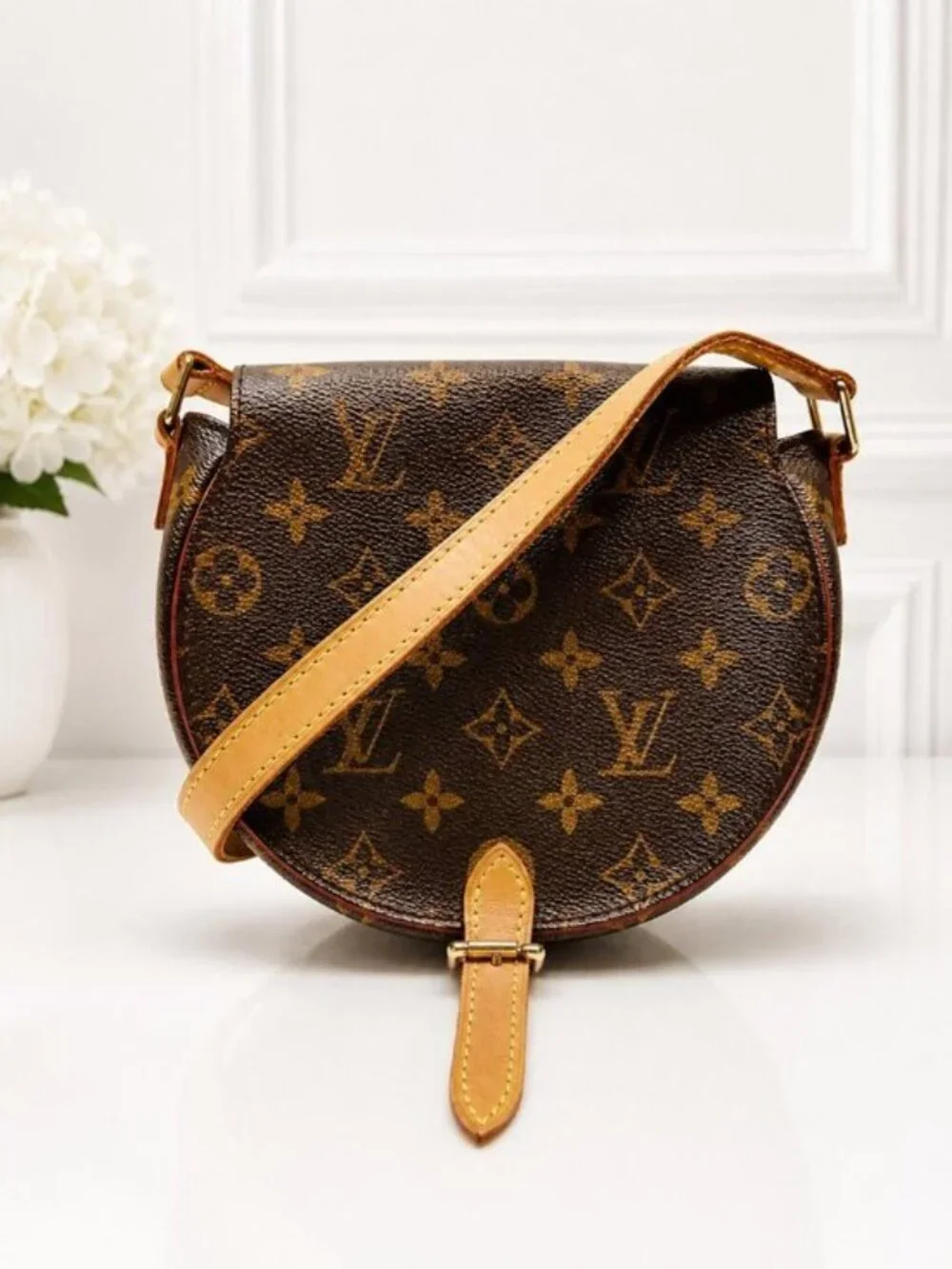 Authentic Louis Vuitton Vintage Tambourin Monogram Shoulder Bag